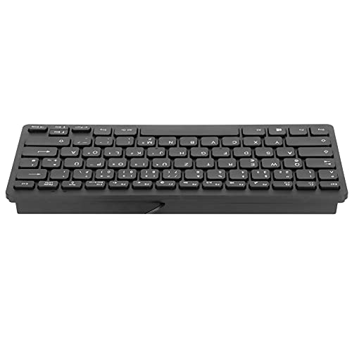PC 78 Keys Small Language Keyboard, Wired UltraThin Mini Ergonomic Design for Laptops Russian French German (German) - Image 3