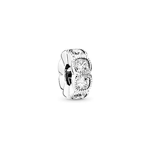 PANDORA Jewelry Alluring Cushion Cubic Zirconia Charm in Sterling Silver