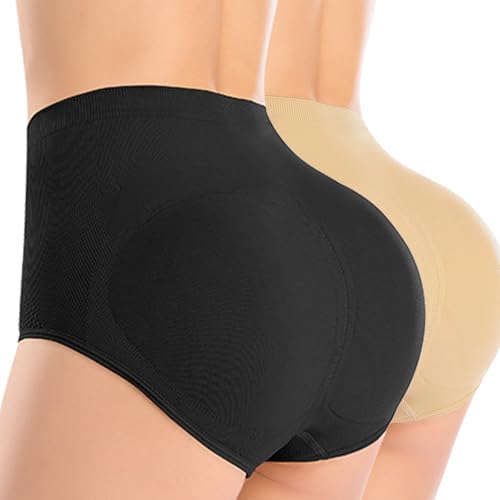 Image of JOYSHAPER Butt Lifter Panties for Women Butt Pads Shapewear Tummy Control Underwear Panty Padded Hip Enhancer Brief