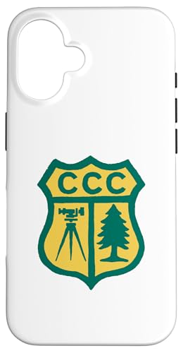 Vintage Civilian Conservation Corps Retro CCC Logo X}zP[X iPhone 16 p