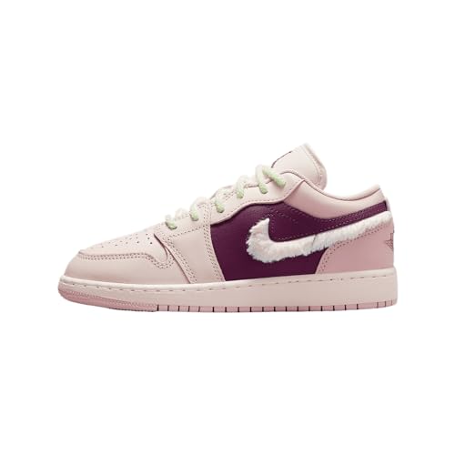 Air Jordan 1 Low SE Big Kids' Shoes (FZ3928-200, Legend Light Brown/Pink Oxford/Bordeaux/Pink Foam)