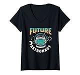Photo Gallery donna futuro astronauta razzo pianeti astronomia spazio maglietta con collo a v Photo Gallery donna futuro astronauta razzo pianeti astronomia spazio maglietta con collo a v