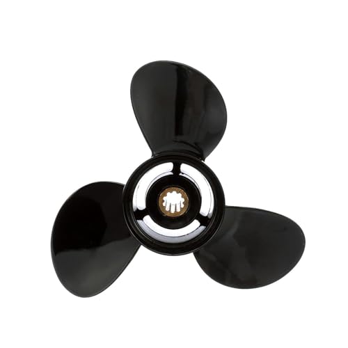 Image of Quicksilver Black Diamond 3-Blade Aluminum Propeller for Mercury and MerCruiser Engines