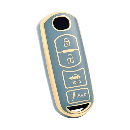 Coque de clé Mazda en TPU souple haute finition pour modèles CX-5, CX-30 et Mazda 3