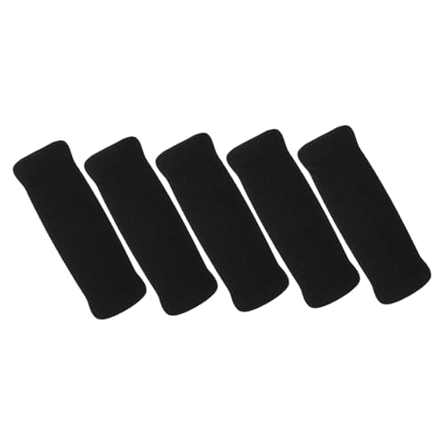 5 Piezas Accesorios Para Bastones y Muletas Entrenador De Agarre Cubierta De Mango De Caña Empuñaduras De Caña Bola De Torsión Agarre De La Rueda Pinza Dedo Relleno Black Esponja IWOWHERO