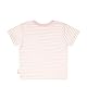 Steiff Unisex Baby Basic Kurzarm gestreift T-Shirt, Silver PINK, 86