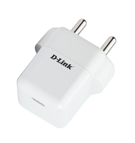 D-Link 20W Small (1.69 X 1.14 X 1.69 Inches) Fast Wall Charger Adapter | One C Type Port, BIS Certified |Made In India | Universal Compatibility (Cable Not Included, White) For Rs. 699 @ 63 %