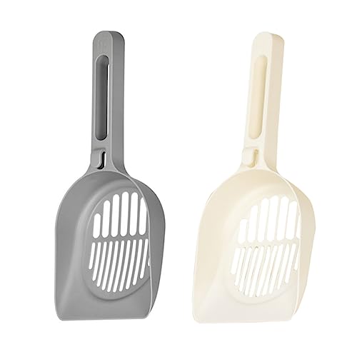 ノーブランド品 2個 シャベル くずスクーパー 猫砂スクーパー 猫すくい 猫のおもちゃ ごみロッカー 飼い猫 猫のうんちスクーパー 子猫のうんちシャベル ペット用トイレ掃除シャベル プラスチック