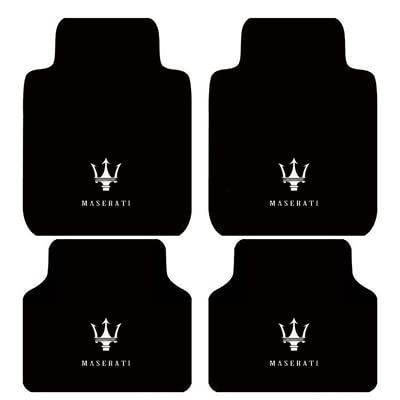KKMATC Universal car Floor mat Fit for Maserati All Models 4Pcs Protection Black Carpet