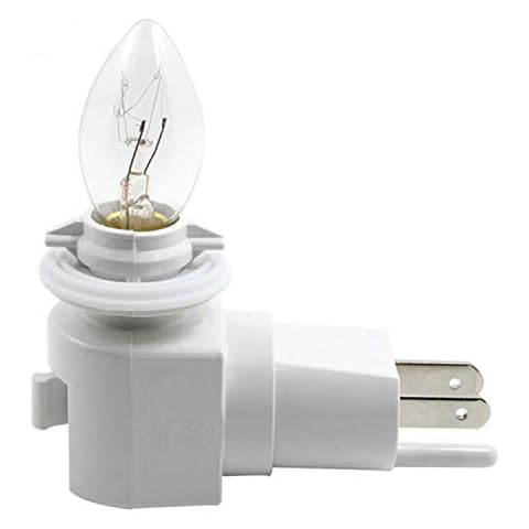 TWDRTDD Plug in Night Light, Adjustable E12 Base Socket Night Light with On/Off Switch for Making Decorative Night Lights (White,1-Pack) Cover