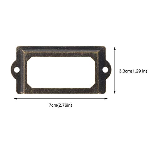 ULTECHNOVO 30 Peças de Ferro Antigo Moldura Titular Do Cartão Copo Puxar Alça Gaveta Caixa Estante P