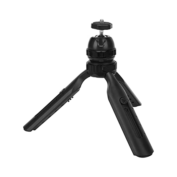 Stativ Mini Einziehbares Stativ 2 Abschnitte Handyhalter Ausgedehnte Höhe 20 cm mit 360 ° Verstellbarem Kugelkopf…