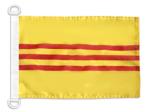 AZ FLAG South Vietnam Boat Flag 12x18 in Mesh Polyester Plastic Rings