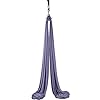 F.Life 11 Yards Aerial Silks Equipment- Medium Stretch Aerial Silk hardware kit For Acrobatic Dance,Air yoga, Aerial Yoga Hammock 10 meters Long (Dark Gray)