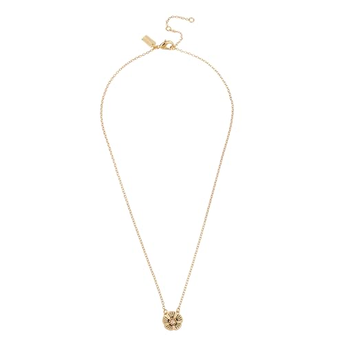Coach Tea Rose Pendant Necklace