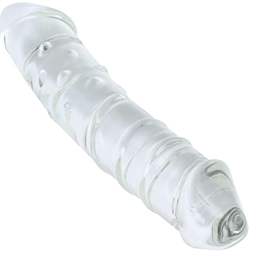 Gode en verre point G LAHTI 23 cm stimulateur pénis cristal féminin