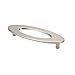 Topex Hardware 2564334 2564334 Oval Center to Center Pull with Hole, 96mm, Satin Nickel, 96mm, Satin Nickel