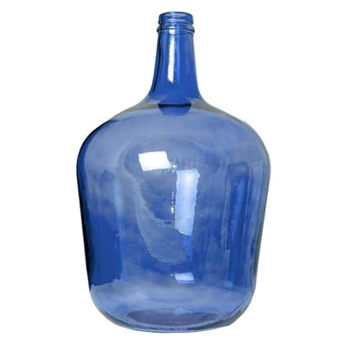 Cosecha Privada Cok Garrafa Vidrio Transparente - Damajuna - Estilo Apple Botijo transparente de colores. (Azul, 2 L)