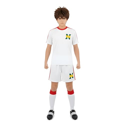 Footex Oliver Holly Hutton Captain Tsubasa Ensemble de football Cosplay Uniforme personnalisable fabriqué en Italie (XL)
