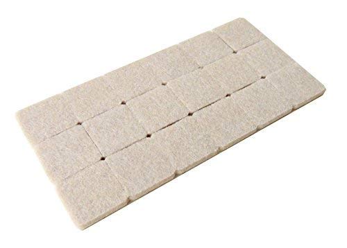 Hyderon Self Adhesive Square Felt Pads Non Skid Floor Protector Furniture Sofa Chair Balance Pad Noise Insulation Bumper - Beige (B08Z7RNHMP) Amazon Price History, Amazon Price Tracker