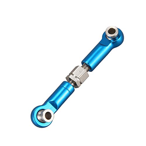 RETYLY 6Pcs Adjustable Metal Linkage Pull Rod Front/Rear Link for A949 A959 A969 A979 K929 RC Car Upgrade Spare,Blue