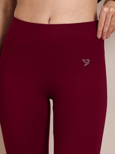 Image of TWIN BIRDS Tailored Cut and Classic Fit Super Stretchable Elastane Fabric Churidar Leggings for Women