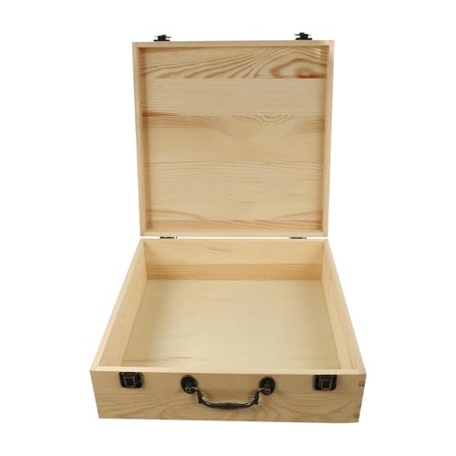 Décoration intérieure : boîte de rangement en bois vintage spacieuse