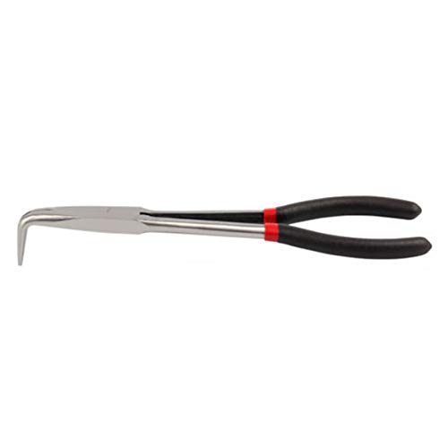 Lot de 3 pinces à bec extra long de 27,9 cm, pince à bec droit, pince à bec courbé à 45 degrés et 90 degrés