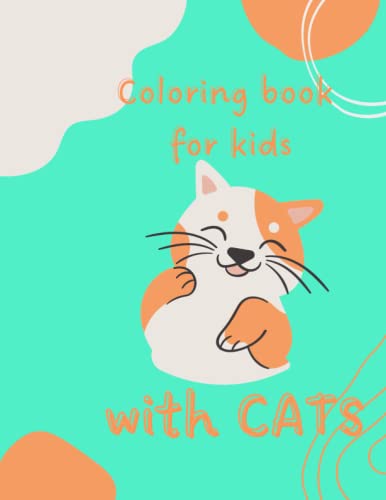 Coloring book for kids with cats image 2
