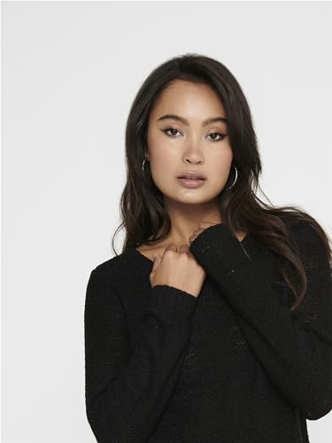 ONLY Damen Onlgeena Xo L/S KNT Noos Pullover,Schwarz (Black),36 (Herstellergröße: S)