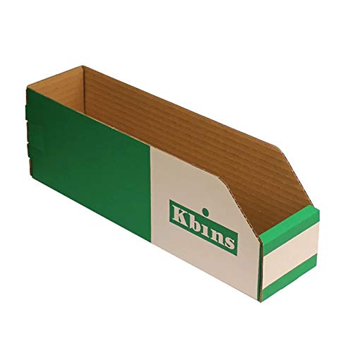 Pack of 50 K Bins - 100mm High Cardboard Storage/Picking Bins (300 x 75mm - A3007)