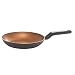 BLACK+DECKER 83371 Durable Titanium Nonstick Interior Fry Pan, 10", Copper