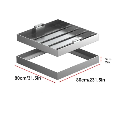 Couvercle de bassin d'égout carré pour harmoniser le sol de votre cour et de votre terrasse - 2