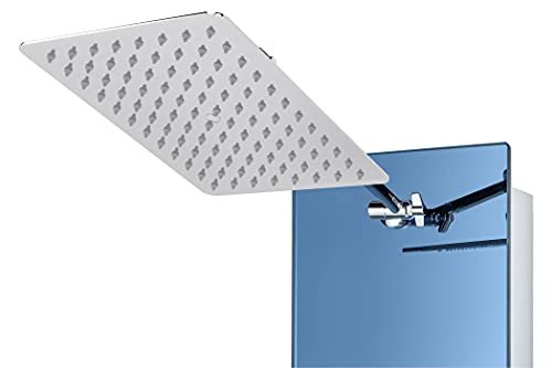 Image of Blue Ocean 52 inch Stainless Steel SPS392H Shower Panel Tower System with Rainfall Shower Head and 8 Adjustable Massage Jets