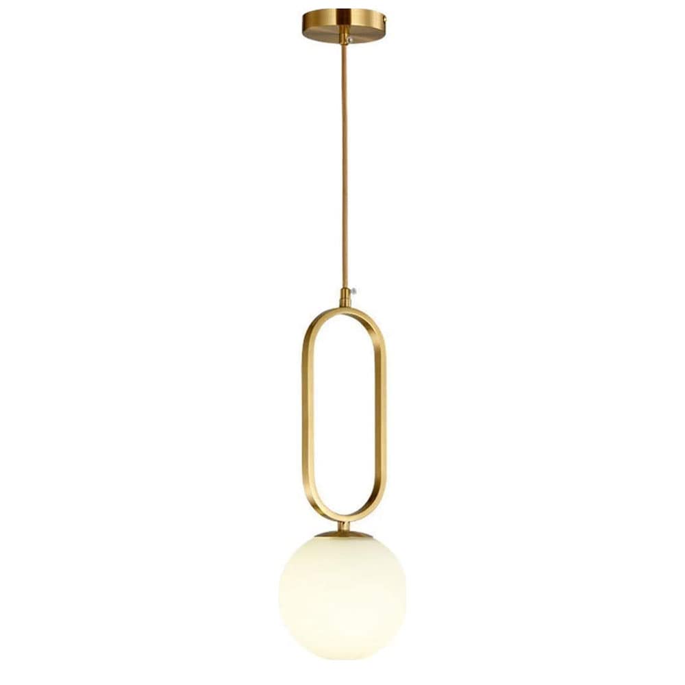 KiLoom Modern Simple Copper Chandelier Ceiling Lamp Bar Coffee Shop European and American Personalized Restaurant Bedside Bedroom Chandelier Decoration