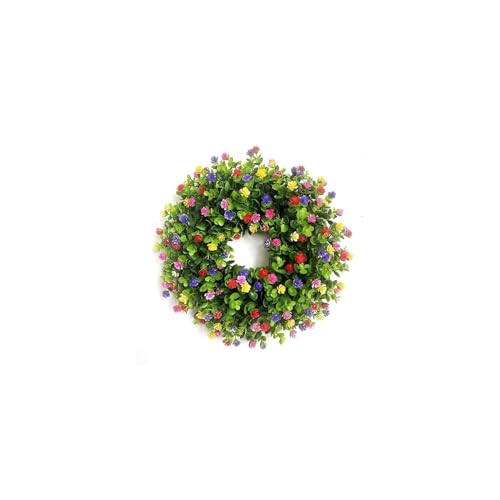 Couronne de Printemps d'été et Noël déco extérieure de porte suspendue 2 pièces