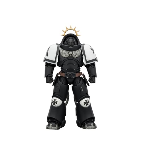 JOYTOY Action Figures Warhammer 40K 5inch Game Edition Heavy Intercessor with Heavy Bolt Rifle and Bolt Pistol 1/18 Movable Model Collectible Figurine Ages 15+ (Black Templars)