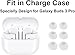 Replacement Earbuds Tips Eartips for Galaxy Buds3 Pro, Ear Tips Silicone Ear Buds Ear Caps Ear Gels, S/M/L 3 Size 3 Pairs,White gj3pw3