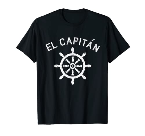 El Capitan Camiseta Náutica Navegación Día del Padre Regalo Camiseta