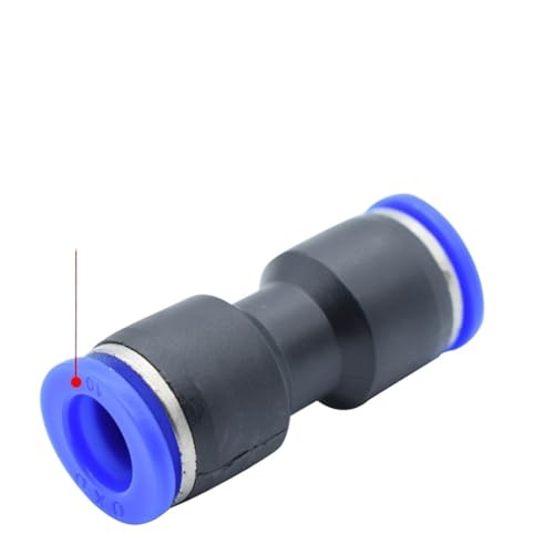 Accesorios neumáticos de 12mm PU12 para unión de manguera de agua y mangueras neumáticas 7