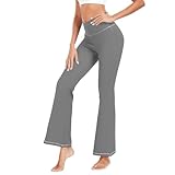 Design unique du legging doux au beurre : design croisé taille haute en forme de V, amincissement parfait, ventre tuck, lifting des hanches. Ceinture élastique taille haute, ajustement flexible, design de jambe ultra large offrant un ajustement facile, garantie anti-squat, de sorte que vous pouvez vous détendre à tout moment.