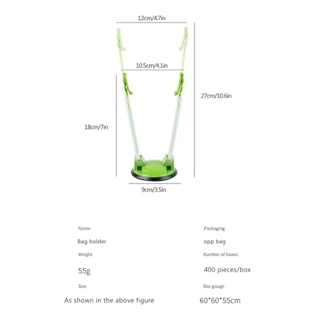 Jugaoge Multi-Functional Kitchen Plastic Bag Holder Adjusts Household Accessory Tool Kitchen Supply for Daily Use