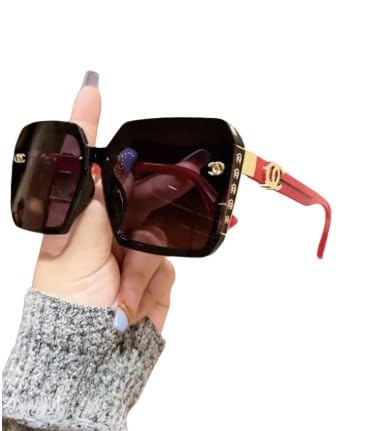 Women’s Large Frame Retro Square Fashion Glasses – Full-Rim Bold Design for Everyday Statement Style3