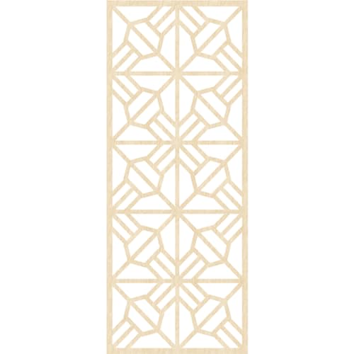 Image of Auburn Decorative Pierced Fretwork Wood Wall Panels, 33 3 /8 inchW x 84 3 /8 inchH x 1 /4 inchT, Birch