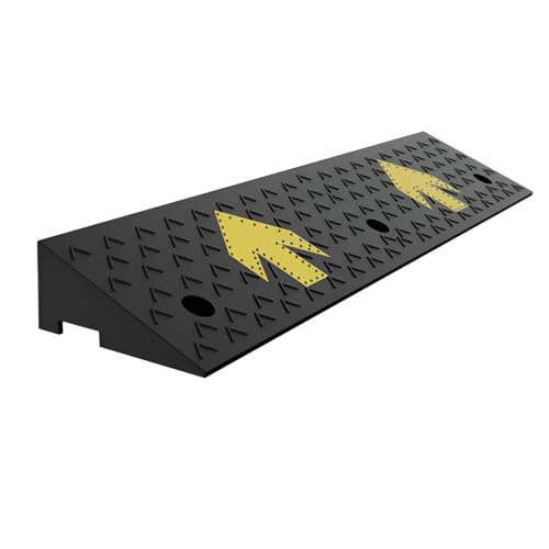 Rampa portátil de bordillo de goma de 10 cm antideslizante miniatura 1