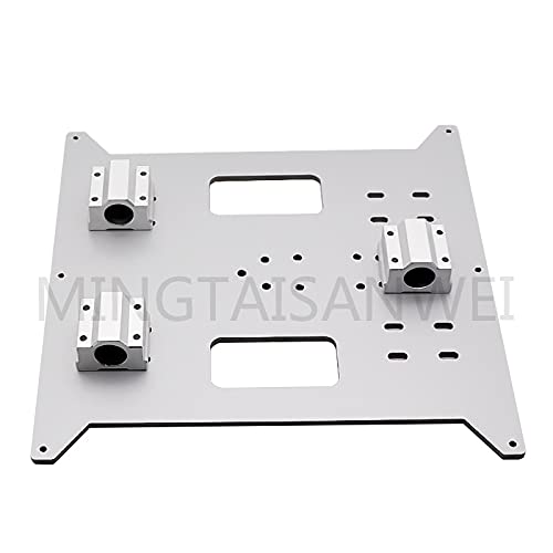 Lysee 3D Printer Parts & Accessories - Prusa i3/ Aluminum Composite Heated Bed Y Carriage Support Aluminum Plastic Plate 2202004MM 3D Printer Accessories - (Color: Silver)