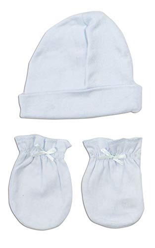 Neutral Baby Cap and Mittens 4 Piece Set