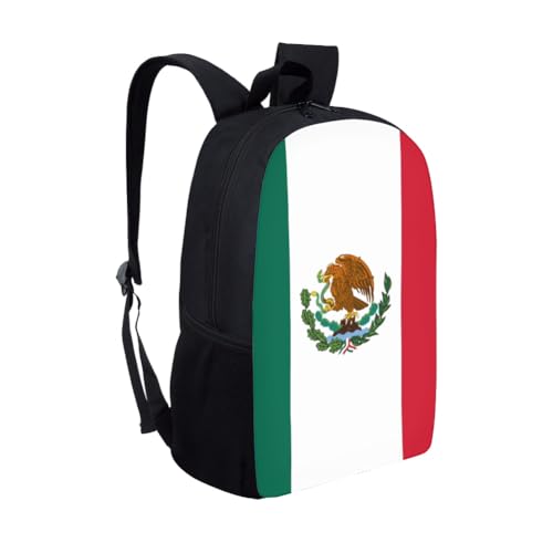 Mexican Flag School Backpack For Girls Boys Kids,Lightweight Elementary Student Bookbag Perfect for Back to School2