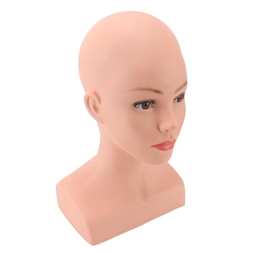 Tête de mannequin réaliste perruque, maquillage