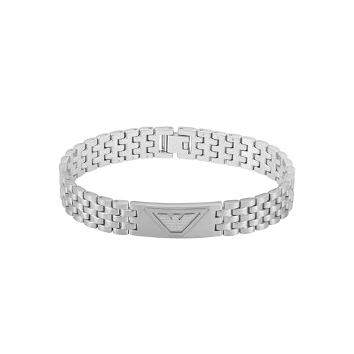 Emporio Armani EGS3126040 Mens Bracelet in Steel with Central Logo